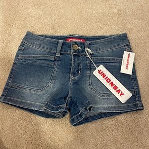 NWT Unionbay Delaney Jean Shorts medium wash size 0